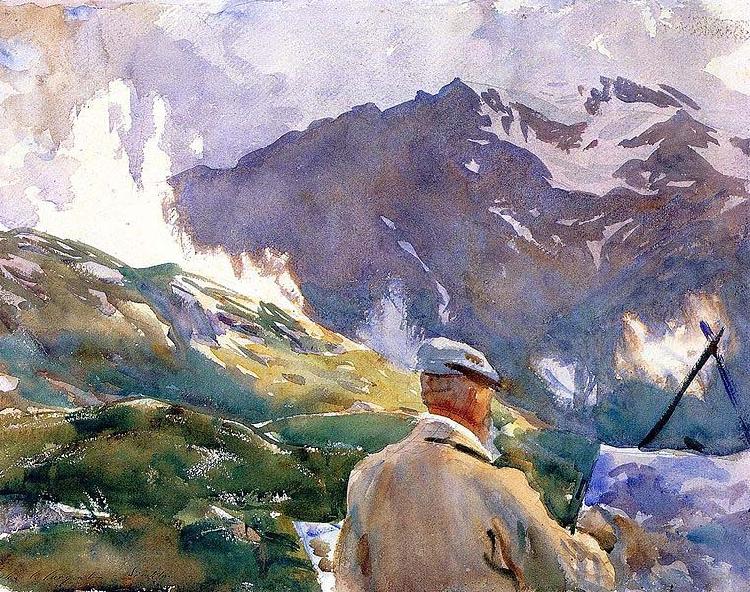 John Singer Sargent Artist in the Simplon France oil painting art